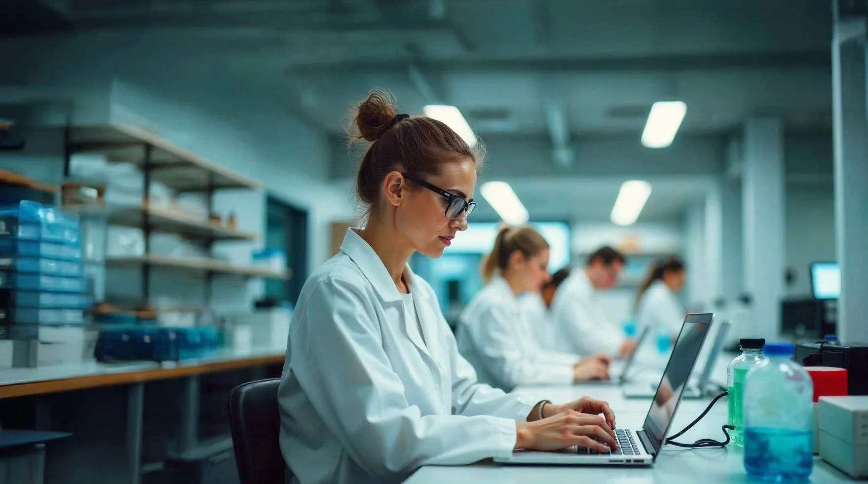 Science lab women